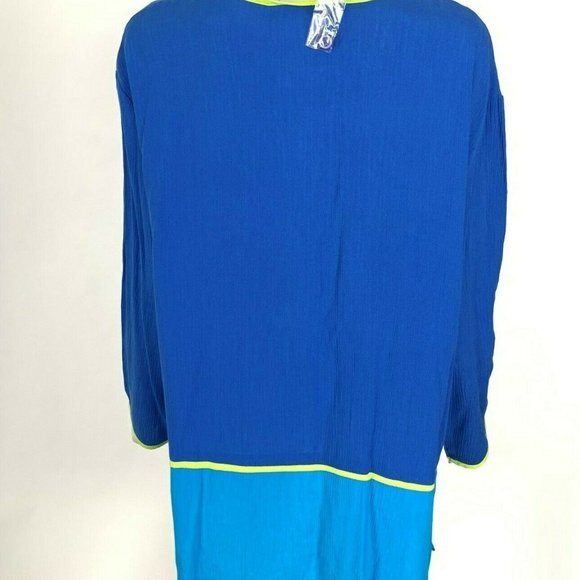 Diane Von Furstenberg Color Authority Blue Button - Picture 3 of 7